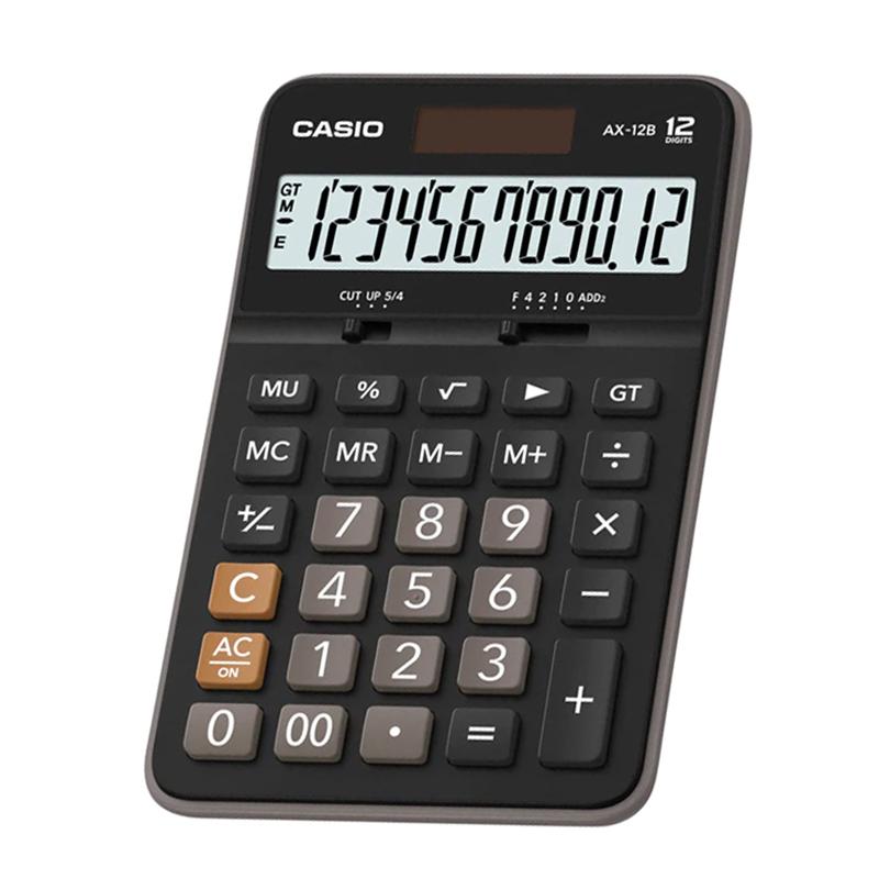 CALCULADORA CASIO DE ESCRITORIO AX-12B 12 DIGITOS