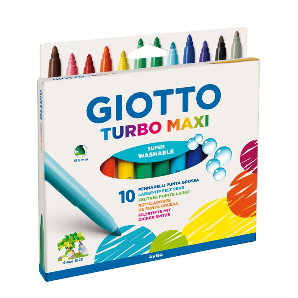 MARCADORES GIOTTO TURBO MAXI X 10 COLORES