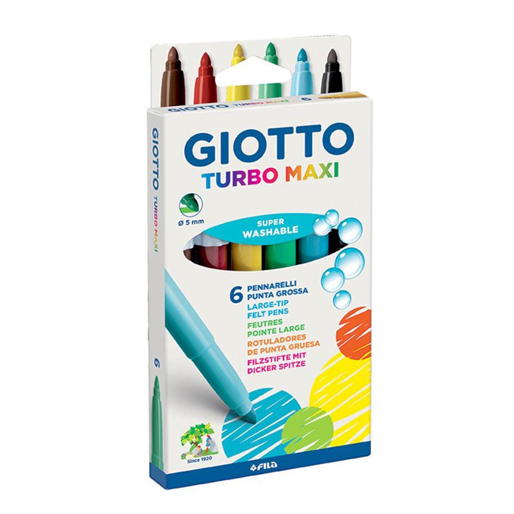 MARCADORES GIOTTO TURBO MAXI X  6 COLORES