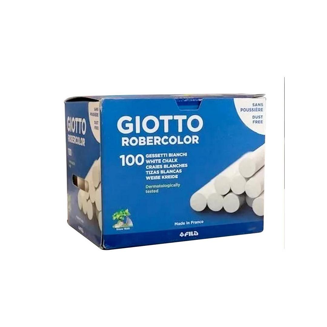 TIZA GIOTTO ROBERCOLOR BLANCA X 100 UNIDADES