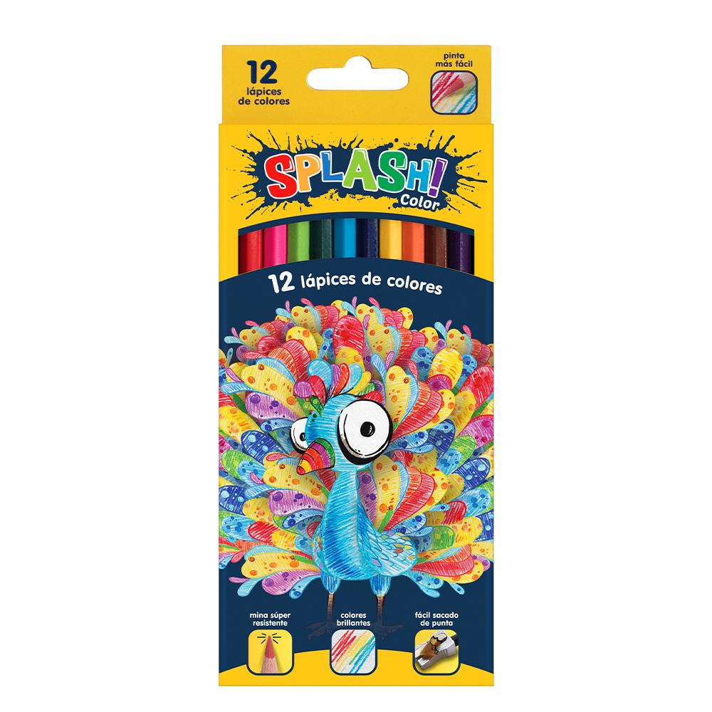 LAPICES DE COLORES SPLASH X 12 LARGOS (514416)