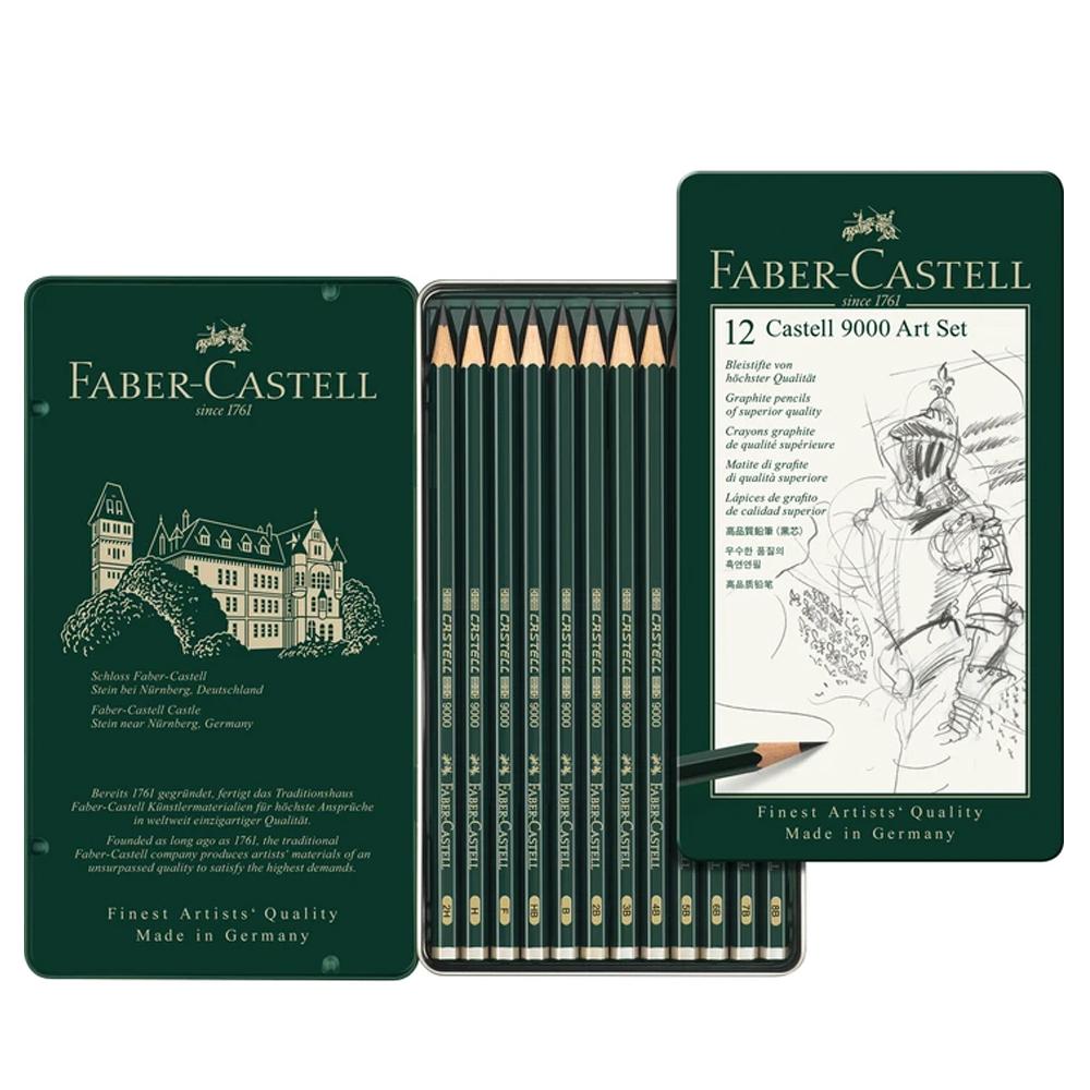 LAPIZ GRAFITO FABER CASTELL 9000 X 12 U. (LATA) (119065)