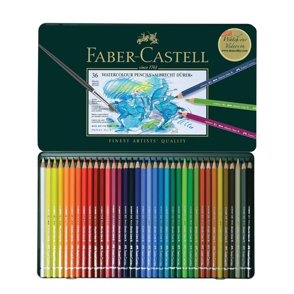 LAPICES ACUARELABLES FABER CASTELL ALBRECHT DURER X 36 LARGOS LATA (117536)