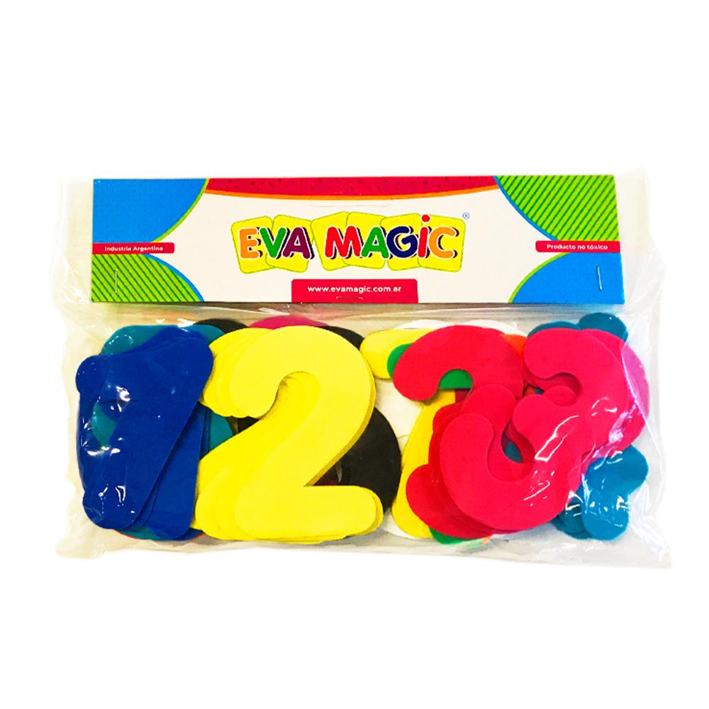 NUMERITOS  EVA MAGIC DEL 0 AL 9  X 50 UNIDADES (1004)