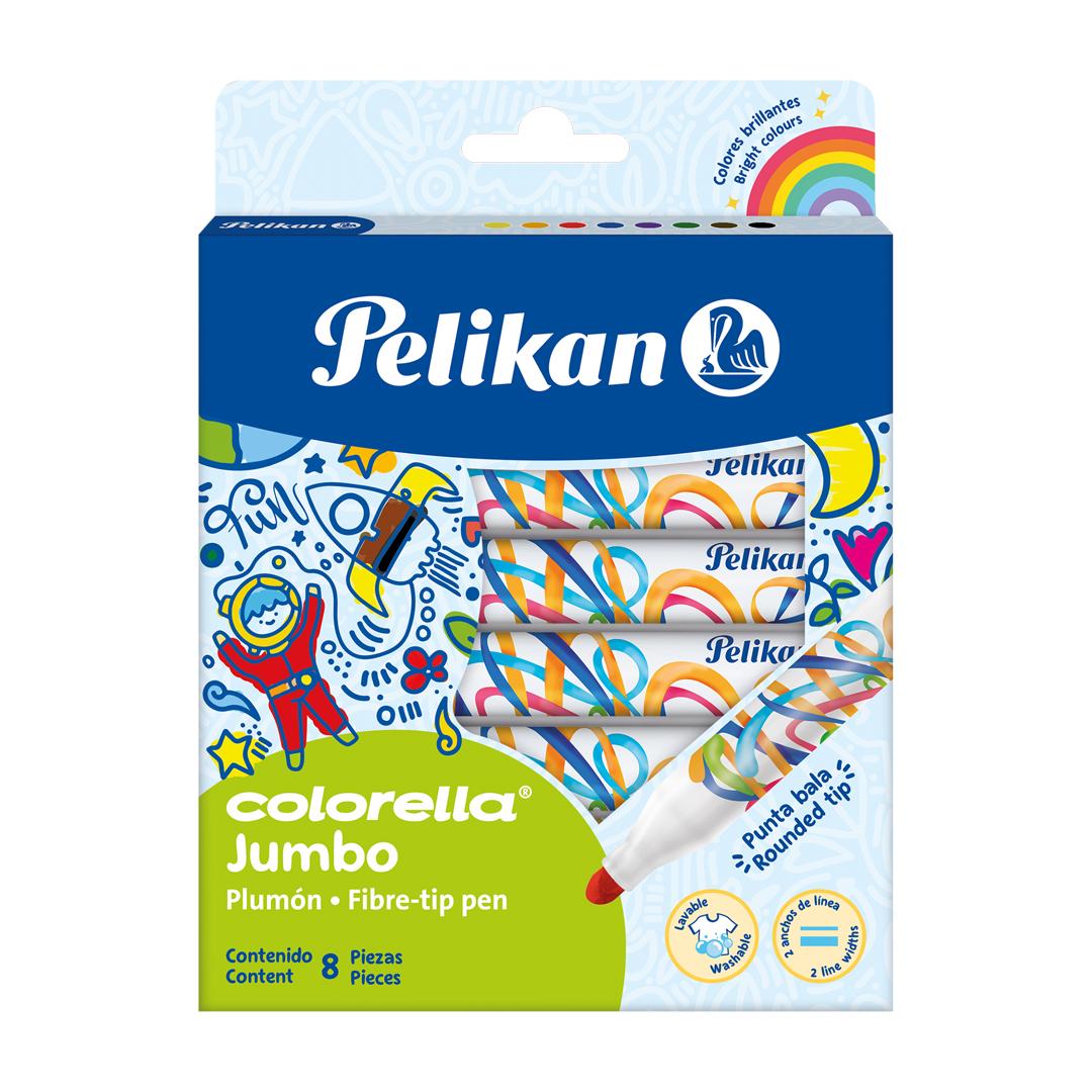 MARCADOR PELIKAN COLORELLA JUMBO X  8 COLORES