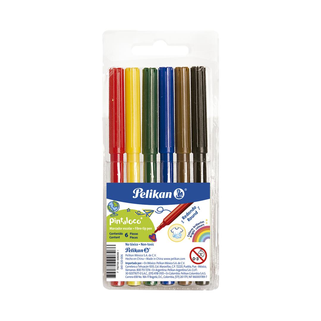 MARCADOR PELIKAN PINTALOCO X  6 COLORES