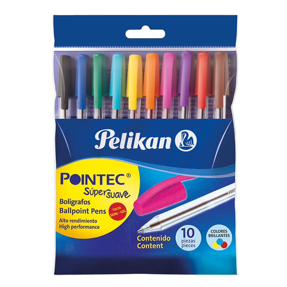 BOLIGRAFO PELIKAN POINTEC 1 MM. X 10 COLORES SURTIDOS