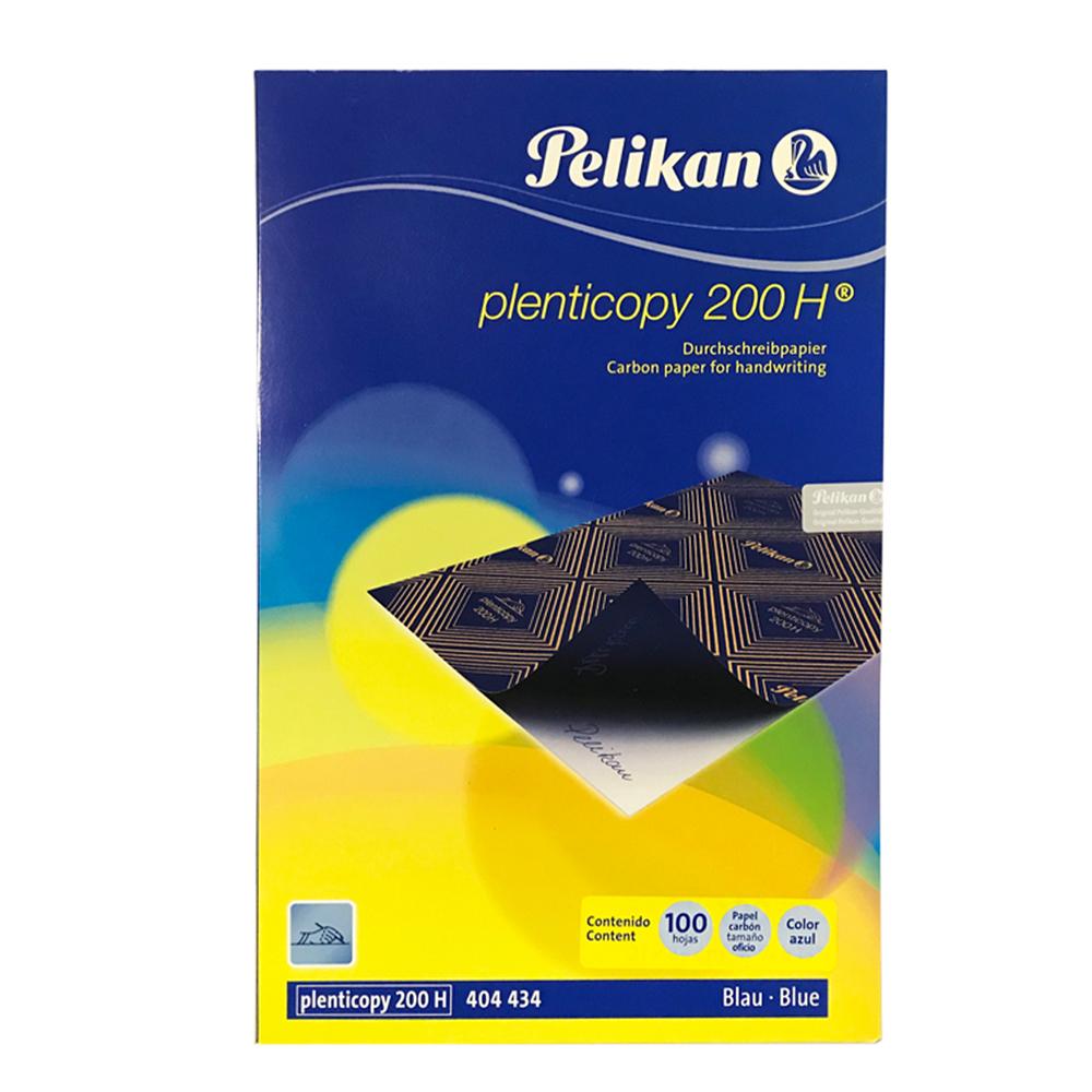 PAPEL CARBON PELIKAN 200H OFICIO AZUL X 100 HJS.