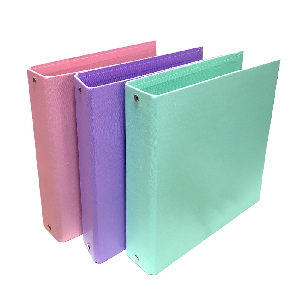 CARPETA LAMA ESCOLAR 3 X 40 MM. FORRADA PVC PASTEL