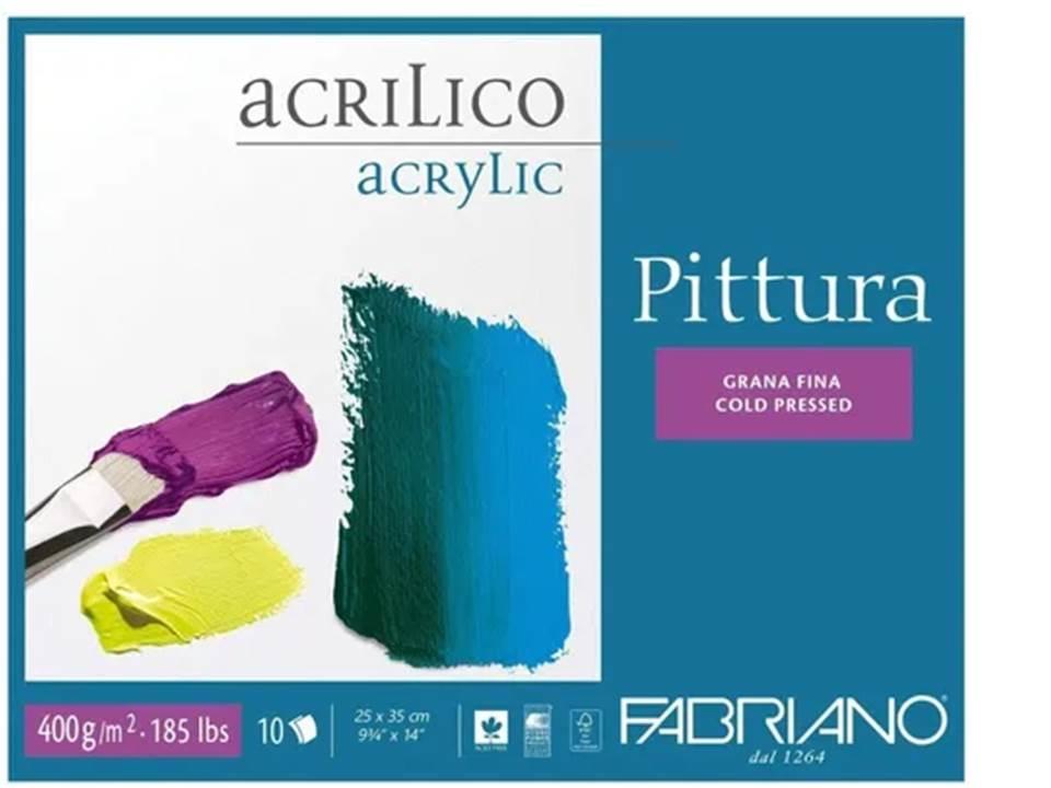 BLOCK FABRIANO PITTURA  25 X 35 POR 10 HOJAS (400 GRS.) (808353)