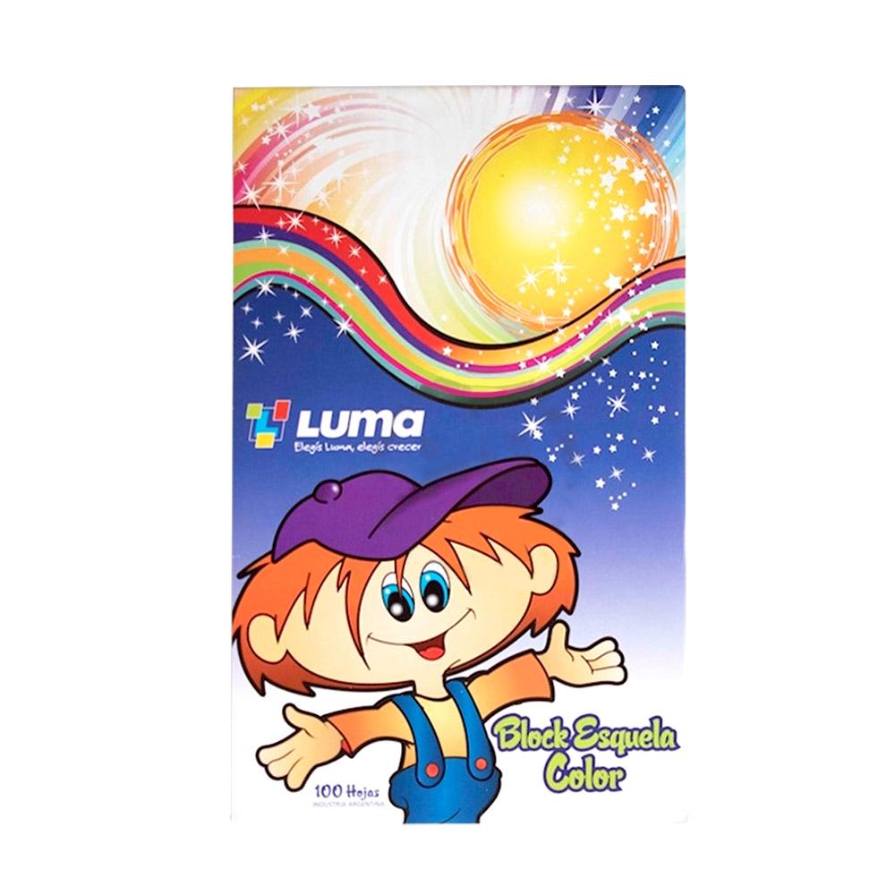 BLOCK LUMA COLOR ESQUELA X 100 HJS.