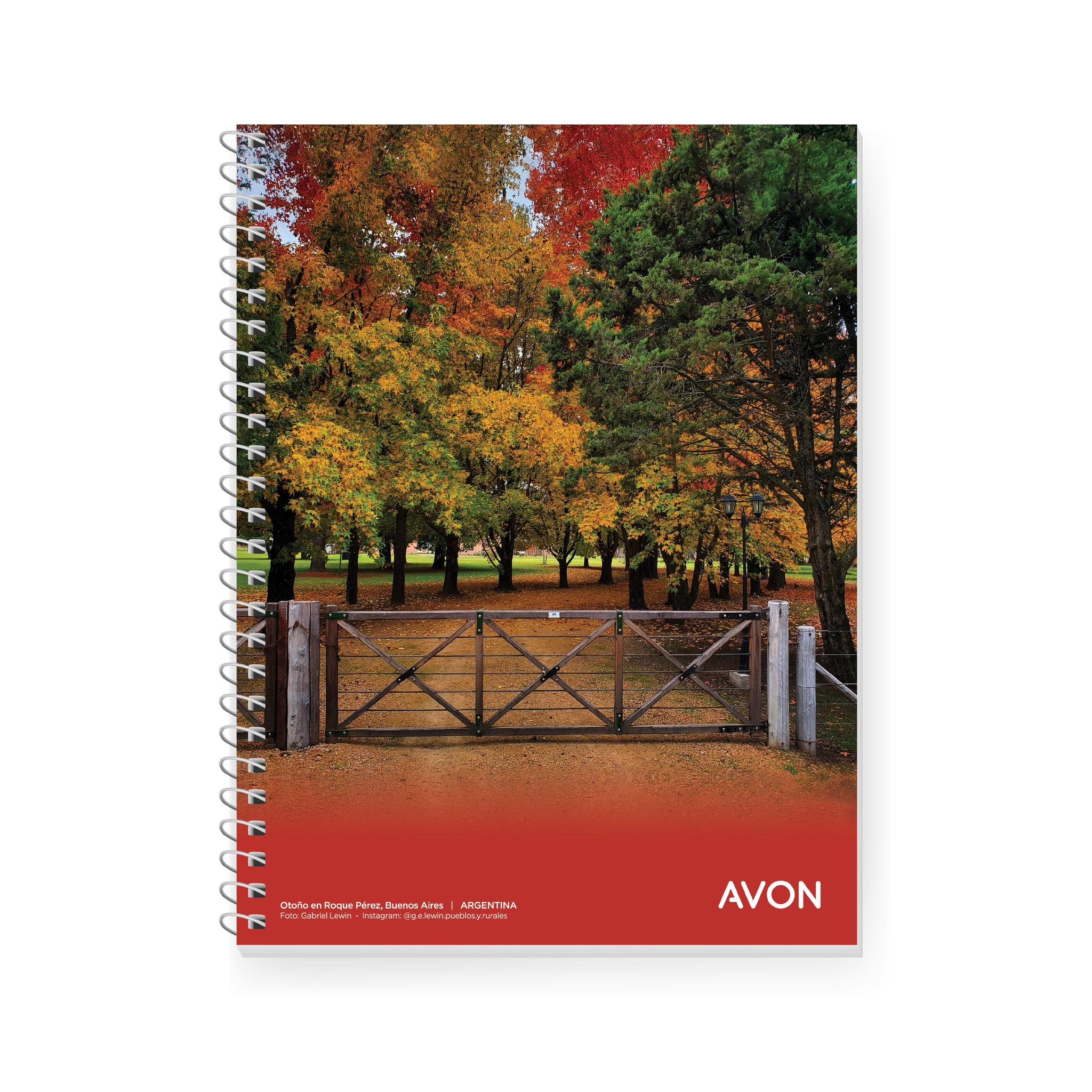 CUADERNO AVON 29/7 X 84 HJS.  RAYADO