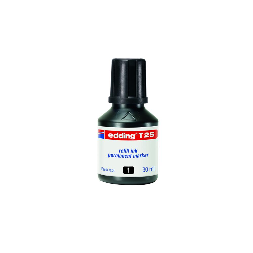 TINTA P/MARCADOR PERMANENTE EDDING T-25N X 30 ML. V/COLORES