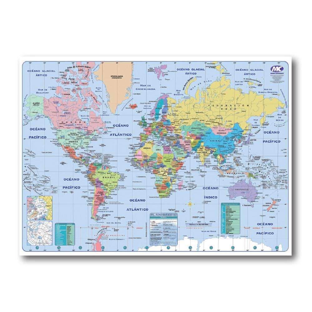 MAPA  M.C. PLASTICO COLGANTE DOBLE FAZ 72 X 102 CM V/MODELOS