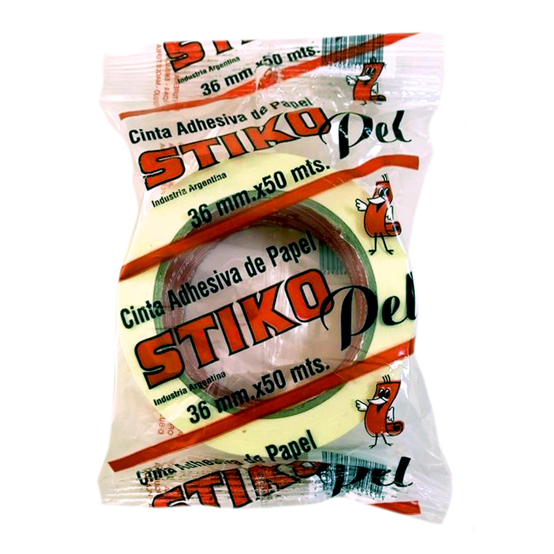 CINTA DE PAPEL STIKO FLEXIBLE DE 36 MM. X 50 MTS.