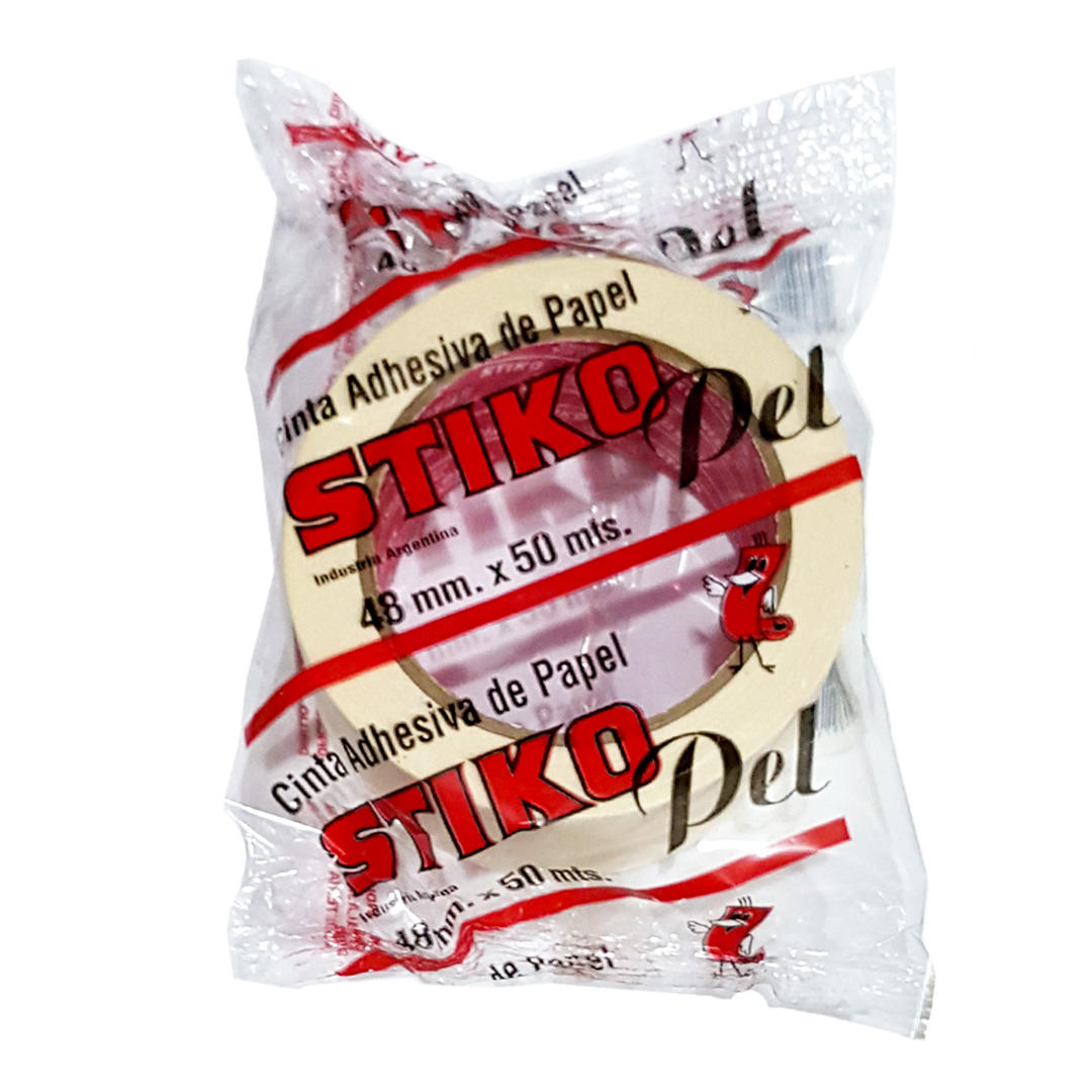 CINTA DE PAPEL STIKO FLEXIBLE DE 48 MM. X 50 MTS.