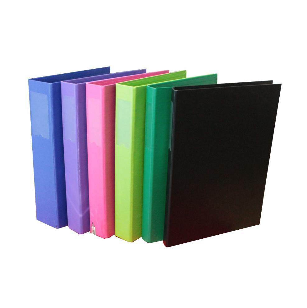 CARPETA THE PEL A4 2 X 40 MM. FORRADA PVC C/TARJETERO V/COLORES