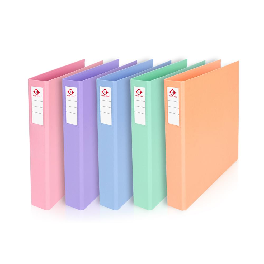 CARPETA THE PEL A4 2 X 40 MM. FORRADA PVC V/COLORES PASTELES (1510)