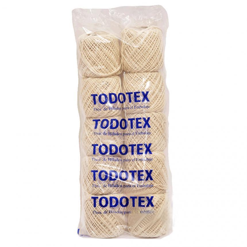 HILO TODOTEX DE ALGODON EN OVILLO CHICO X 10 UNID. (20 GRS)