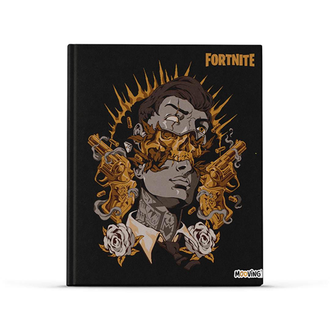 CUADERNO MOOVING T. DURA 19,5 X 24 X 48 HJS. RAYADO FORTNITE