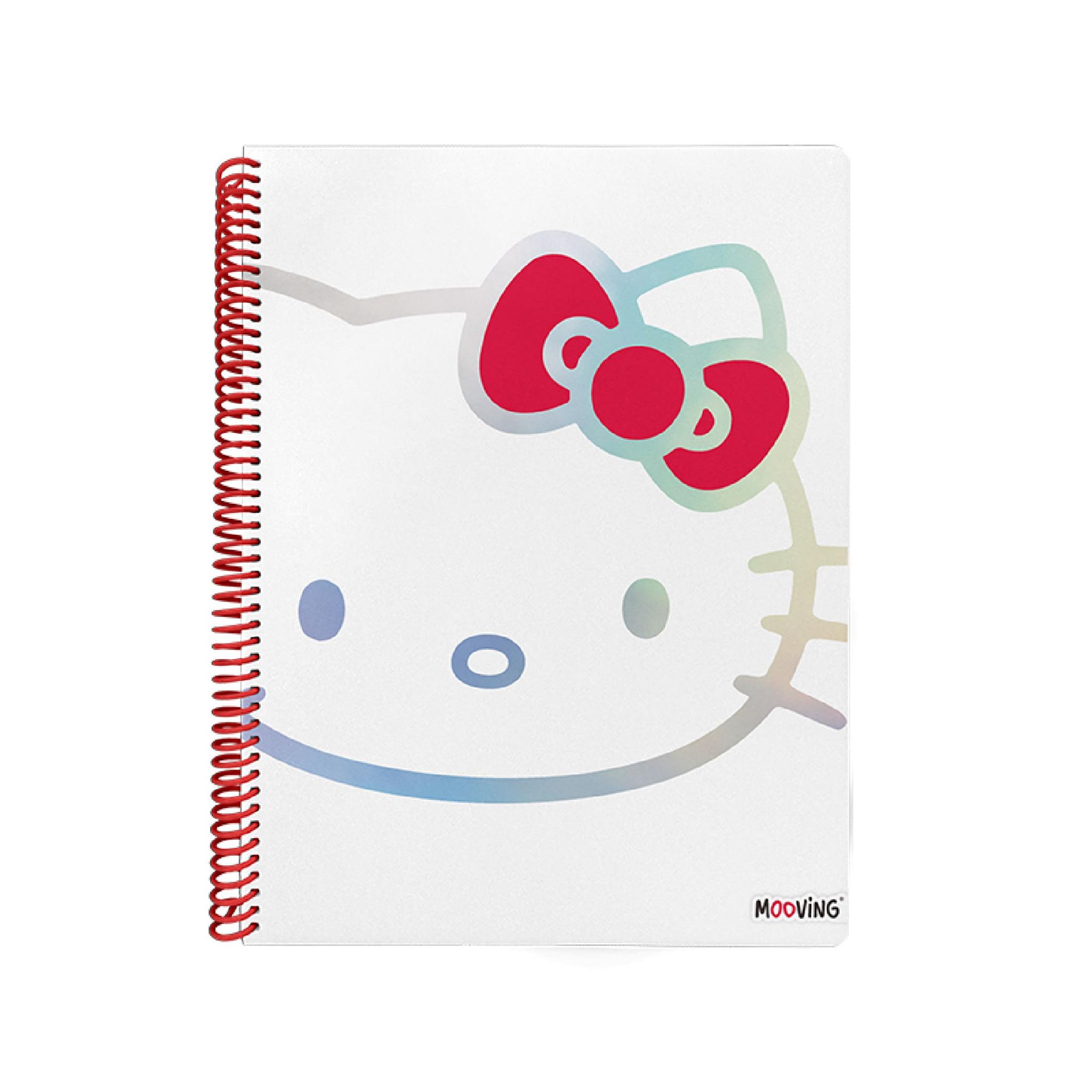 CUADERNO MOOVING 29/7 T. FLEX. X 80 HJS. RAYADO HELLO KITTY