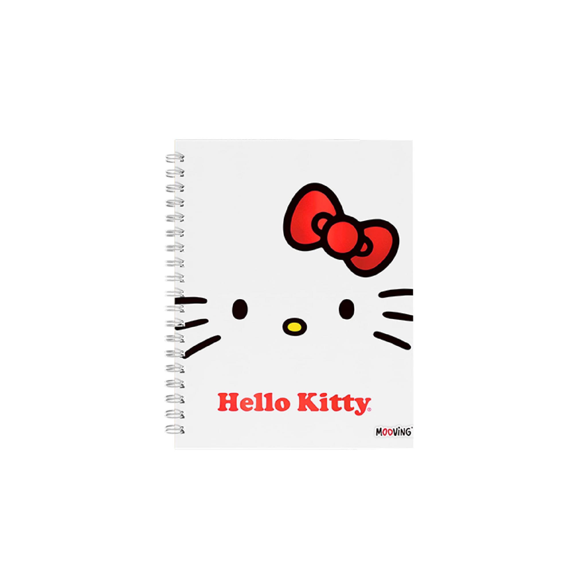 CUADERNO MOOVING 16/21 T. DURA X 80 HJS RAYADO HELLO KITTY