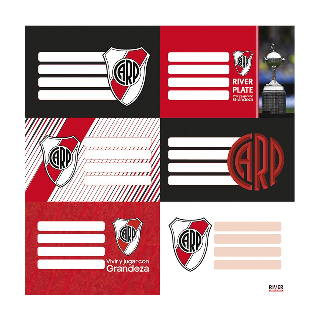 ETIQUETA ESCOLAR MOOVING RIVER PLATE