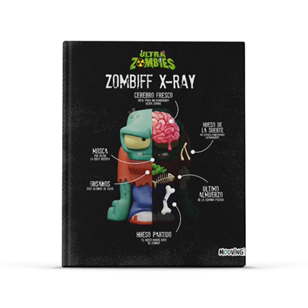 CUADERNO MOOVING T. DURA 19,5 X 24 X 48 HJS. RAYADO ULTRA ZOMBIES