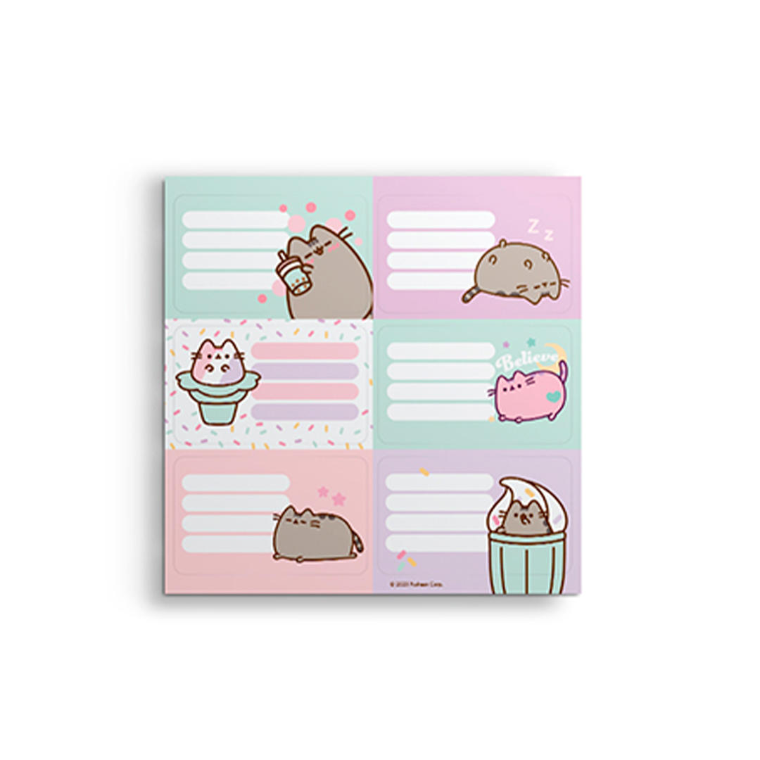 ETIQUETA ESCOLAR MOOVING PUSHEEN