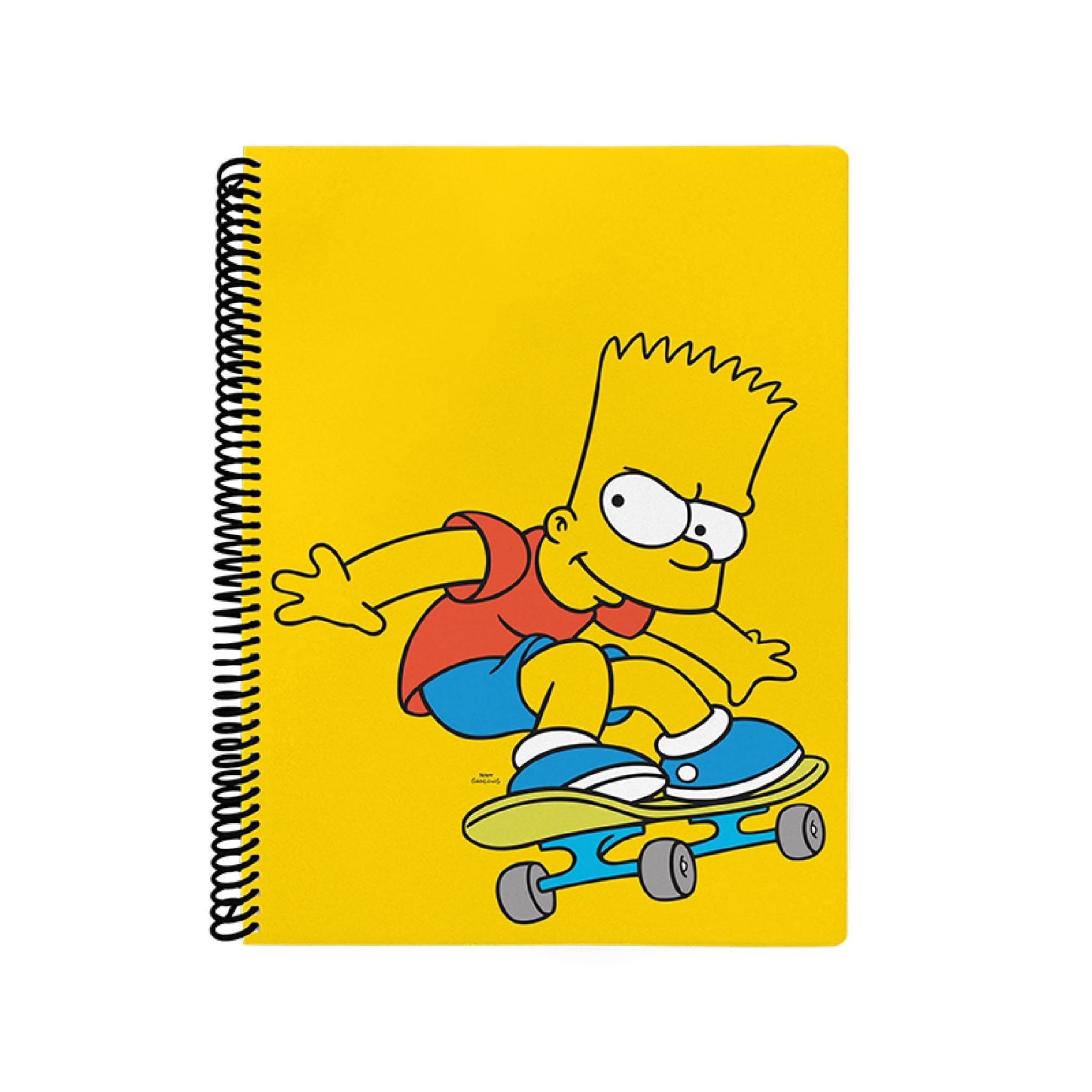 CUADERNO MOOVING 29/7 T. FLEX. X 80 HJS. RAYADO SIMPSONS