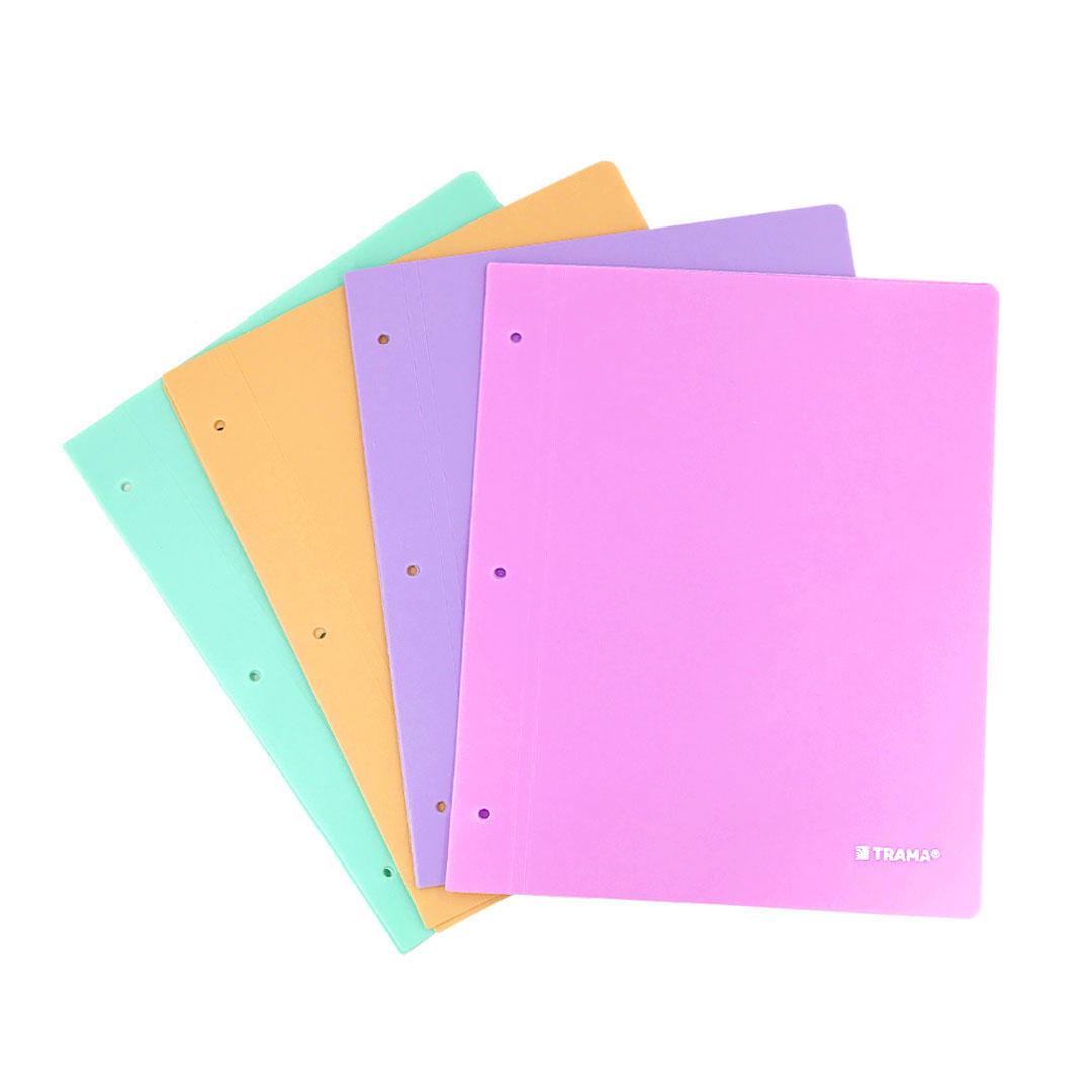 CARPETA TRAMA ESCOLAR Nº 3 PP PASTEL V/COLORES