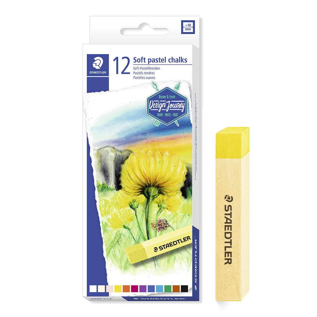 TIZA AL PASTEL STAEDTLER KARAT X 12 COLORES (243012)