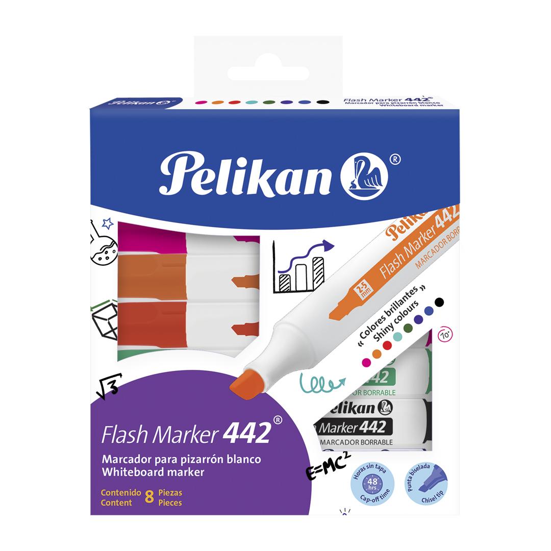 MARCADOR PELIKAN 442 P/PIZARRA ESTUCHE X 8 COLORES SURTIDOS