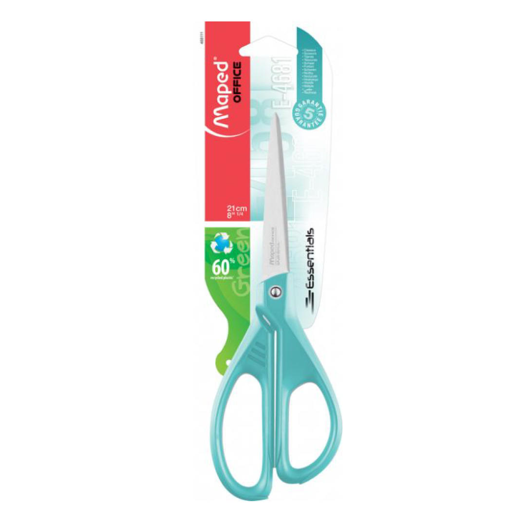 TIJERA COMERCIAL MAPED ESSENTIAL GREEN PASTEL DE 21 CM. (468111)