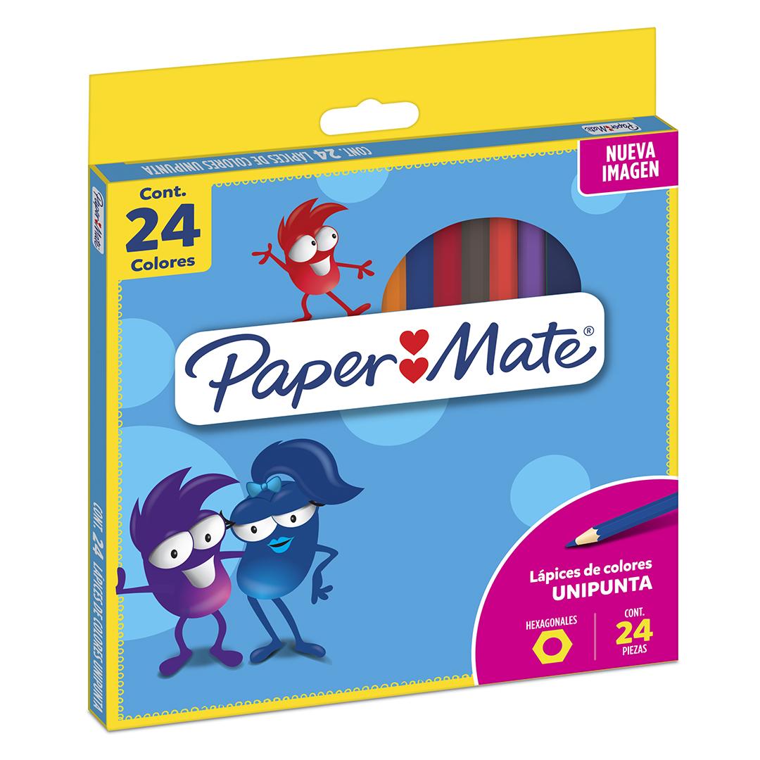 LAPICES DE COLORES PAPER MATE X 24 COLORES LARGOS (G10413)