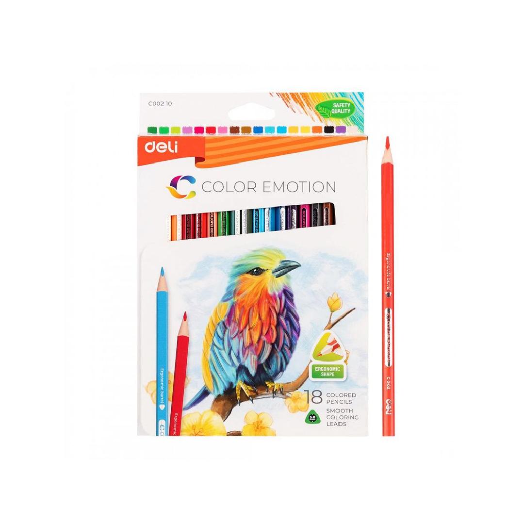 LAPICES DE COLORES DELI COLOR EMOTION  X 18 COLORES