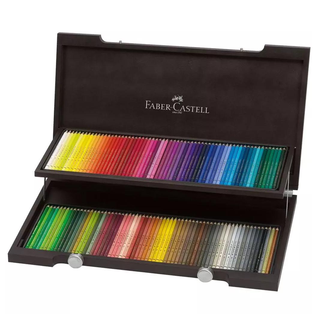 LAPICES POLYCHROMOS FABER CASTELL X 120 VALIJA MADERA (110013)