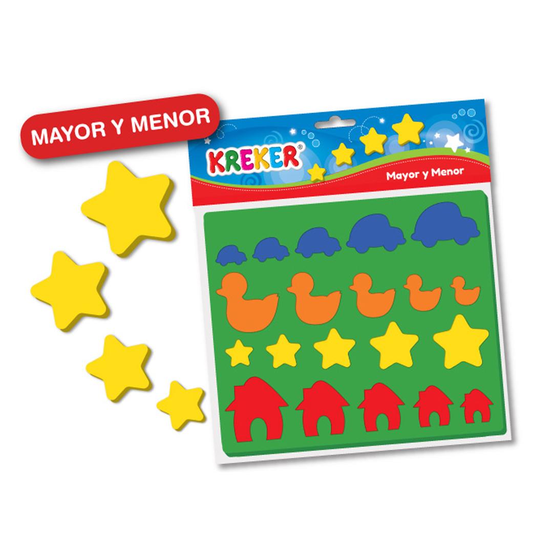 JUEGO KREKER MAYOR Y MENOR DE GOMA EVA (308)