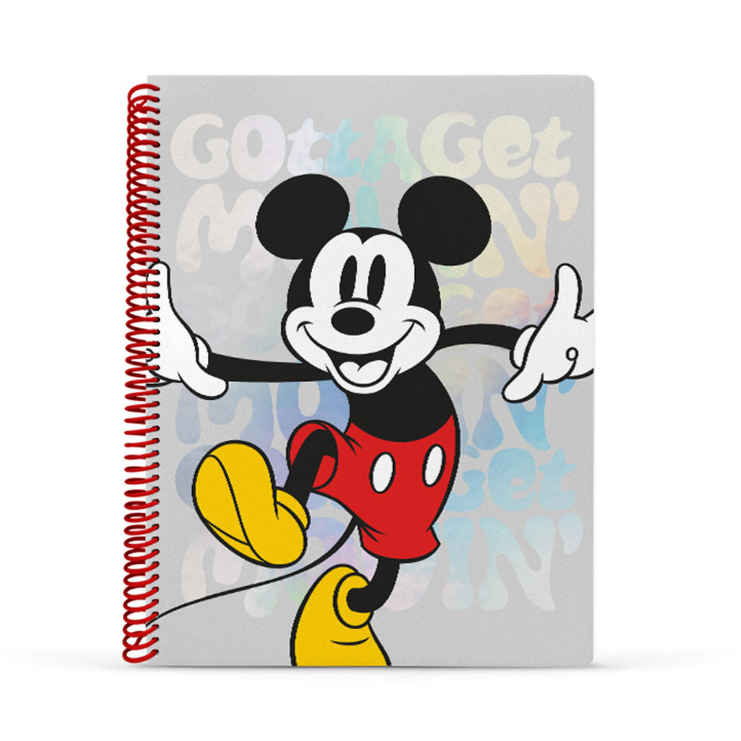 CUADERNO MOOVING 29/7 T. FLEX. X 80 HJS. CUADRIC. MICKEY