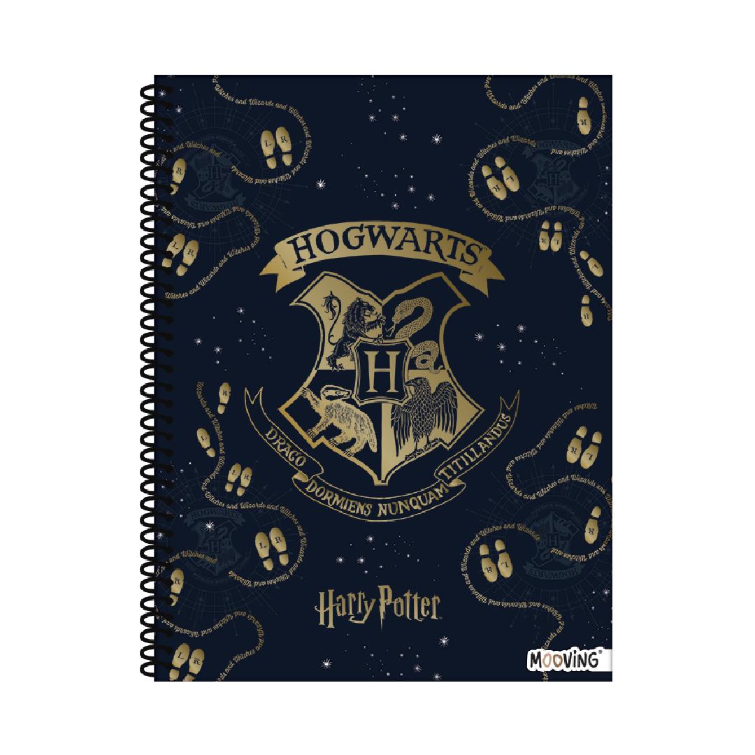 CUADERNO MOOVING 29/7 T. FLEX. X 80 HJS. RAYADO HARRY POTTER