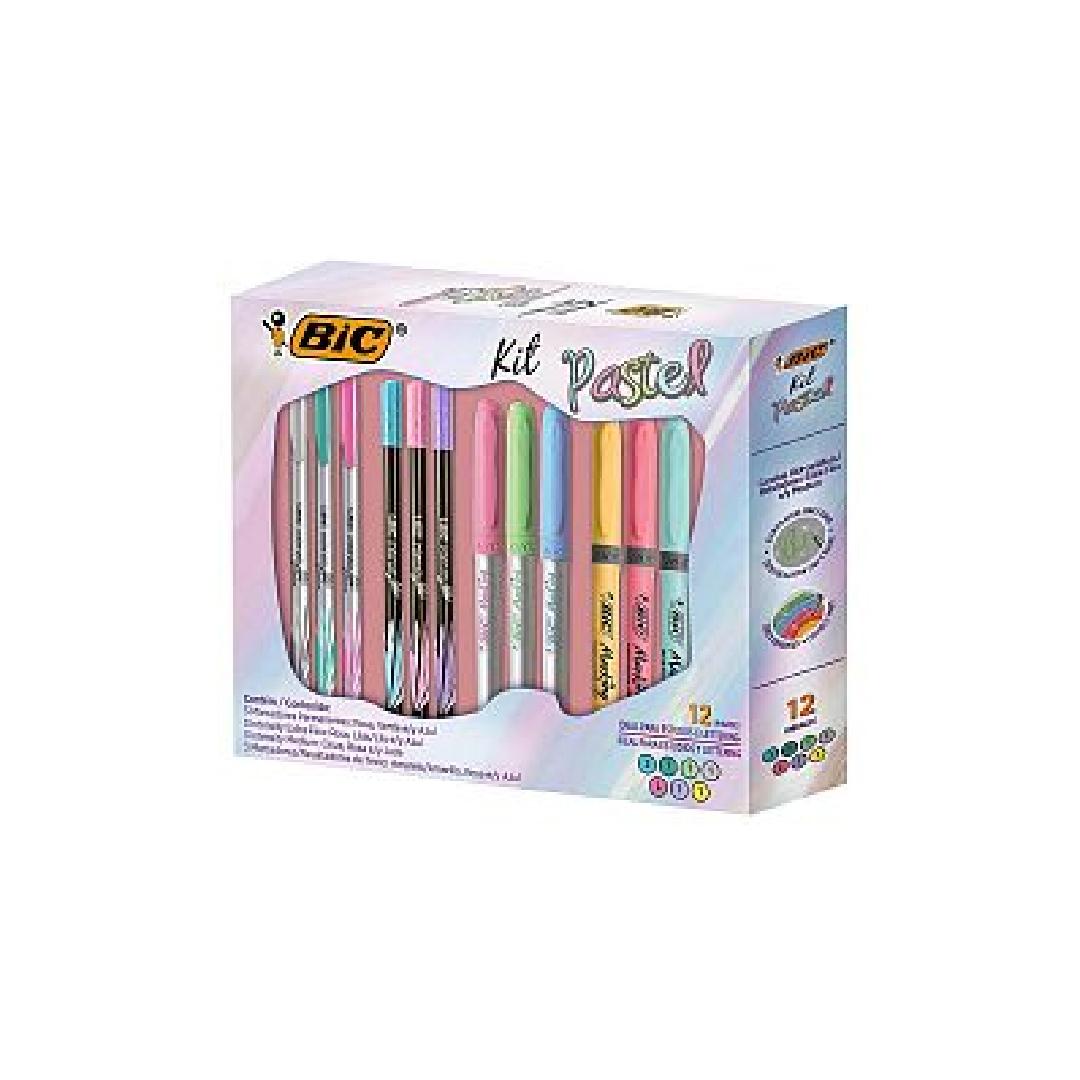 KIT BIC PASTEL  X 12 PIEZAS  (9708191)