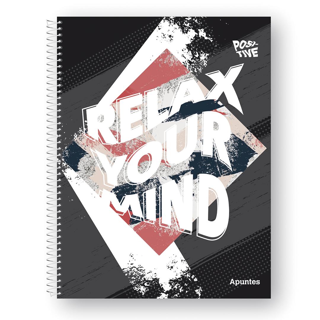 CUADERNO APUNTES POSITIVE 29/7 X 80 HJS.  RAYADO