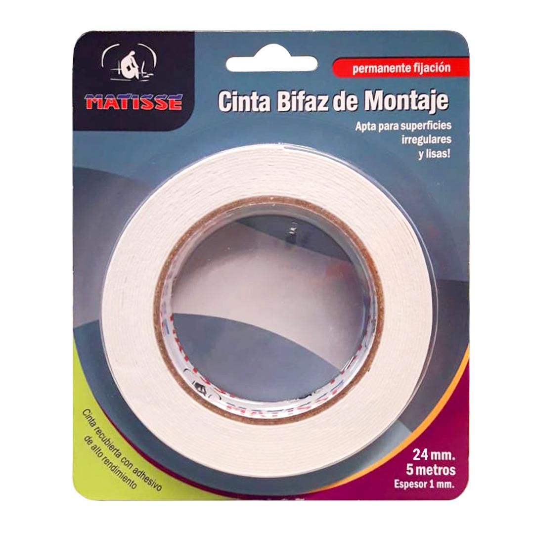 CINTA BIFAZ DE MONTAJE MATISSE 24 MM X 5 MT (1491)