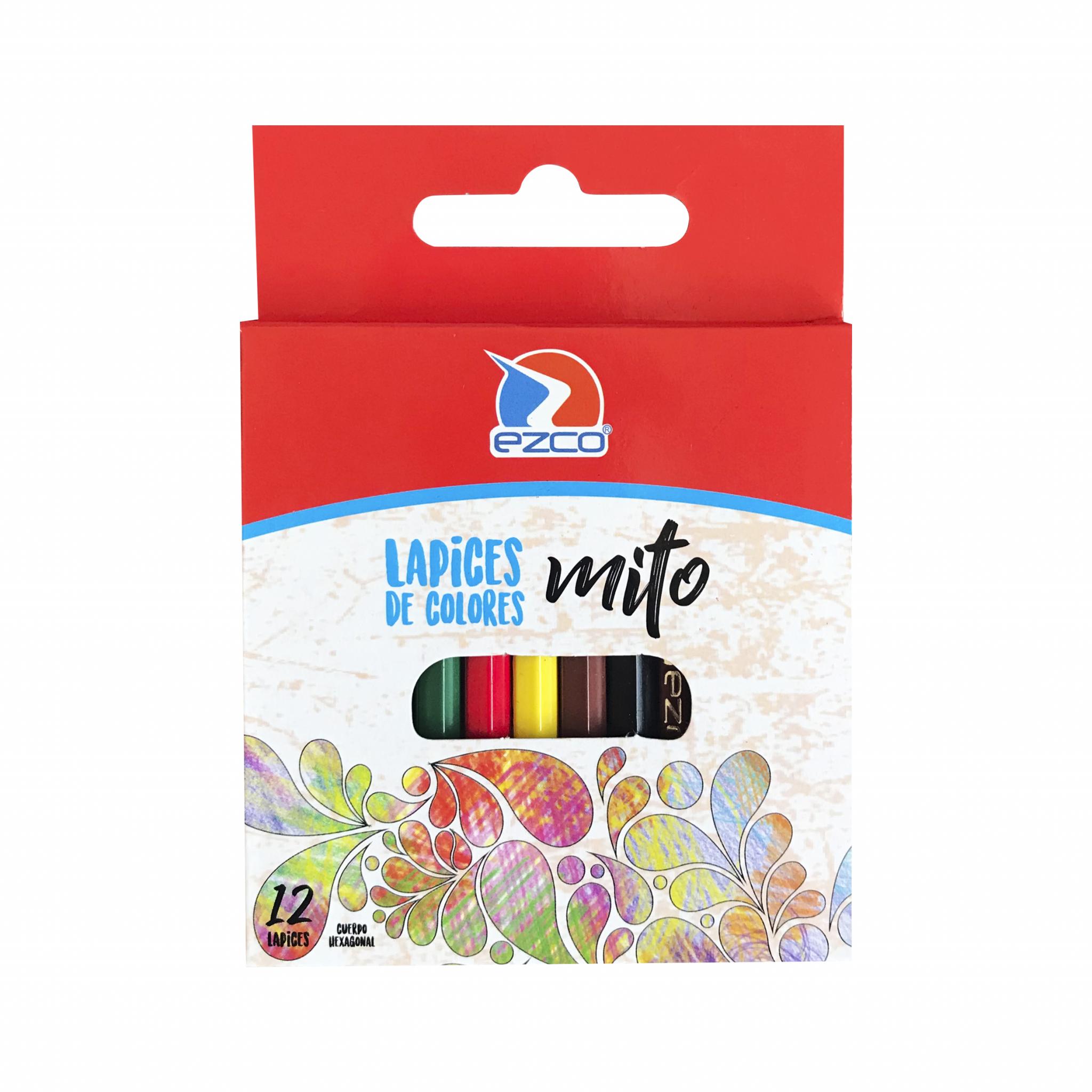 LAPICES DE COLORES EZCO MITO X 12 CORTOS