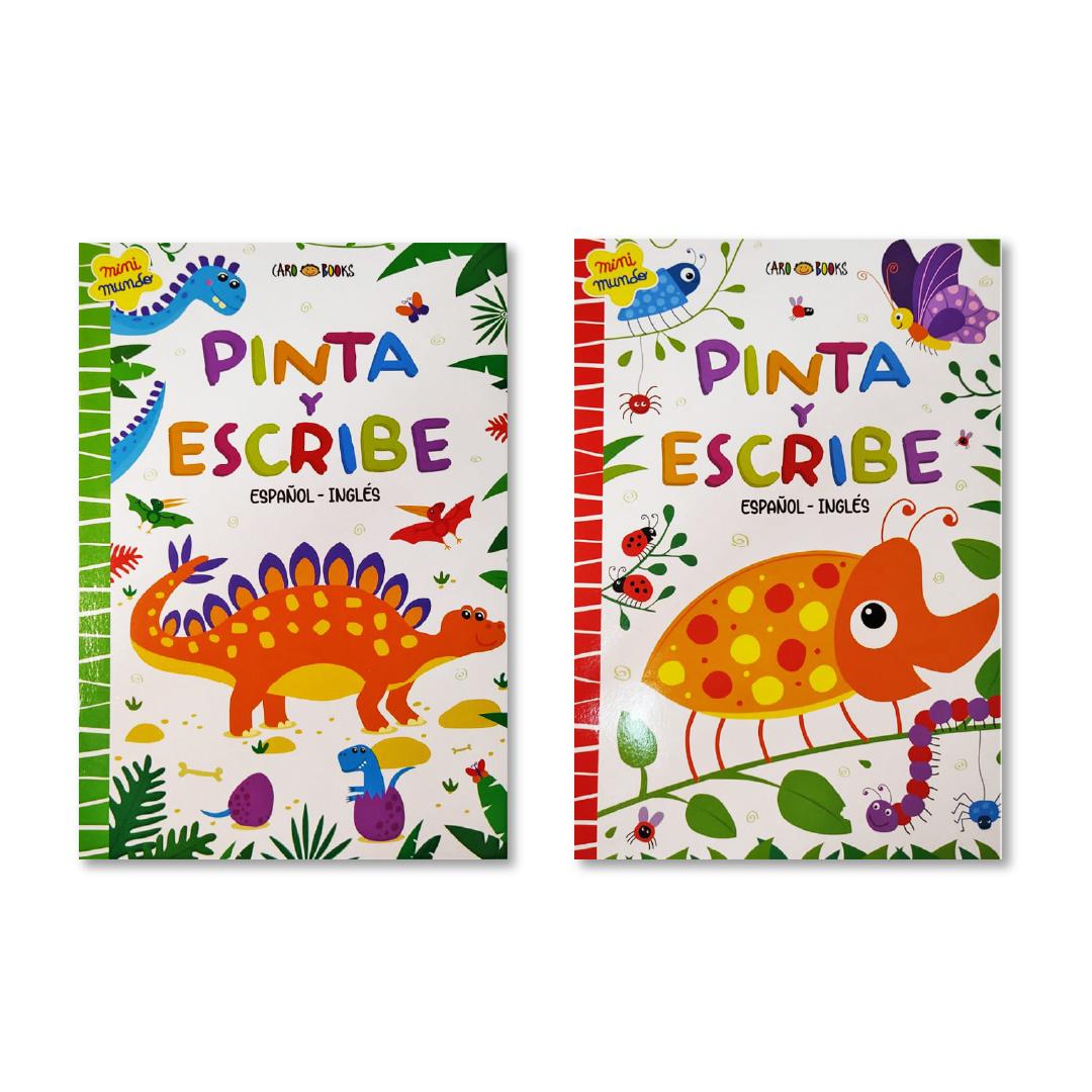 LIBRO INFANTIL ED. ARTEMISA PINTA Y ESCRIBE ESPAÑOL-INGLES V/MODELOS