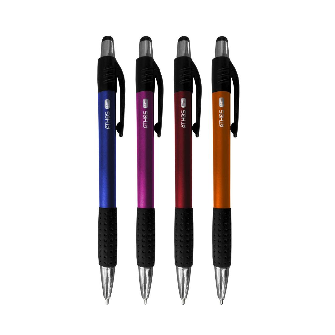 BOLIGRAFO EZCO ATHOS 1 MM RETRACTIL V/COLORES