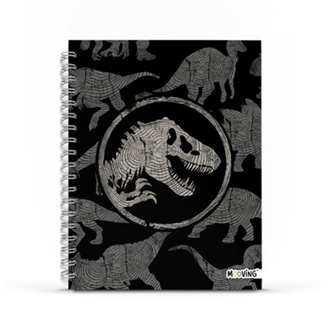 CUADERNO MOOVING 16/21 T. DURA X 80 HJS RAYADO JURASSIC WORLD