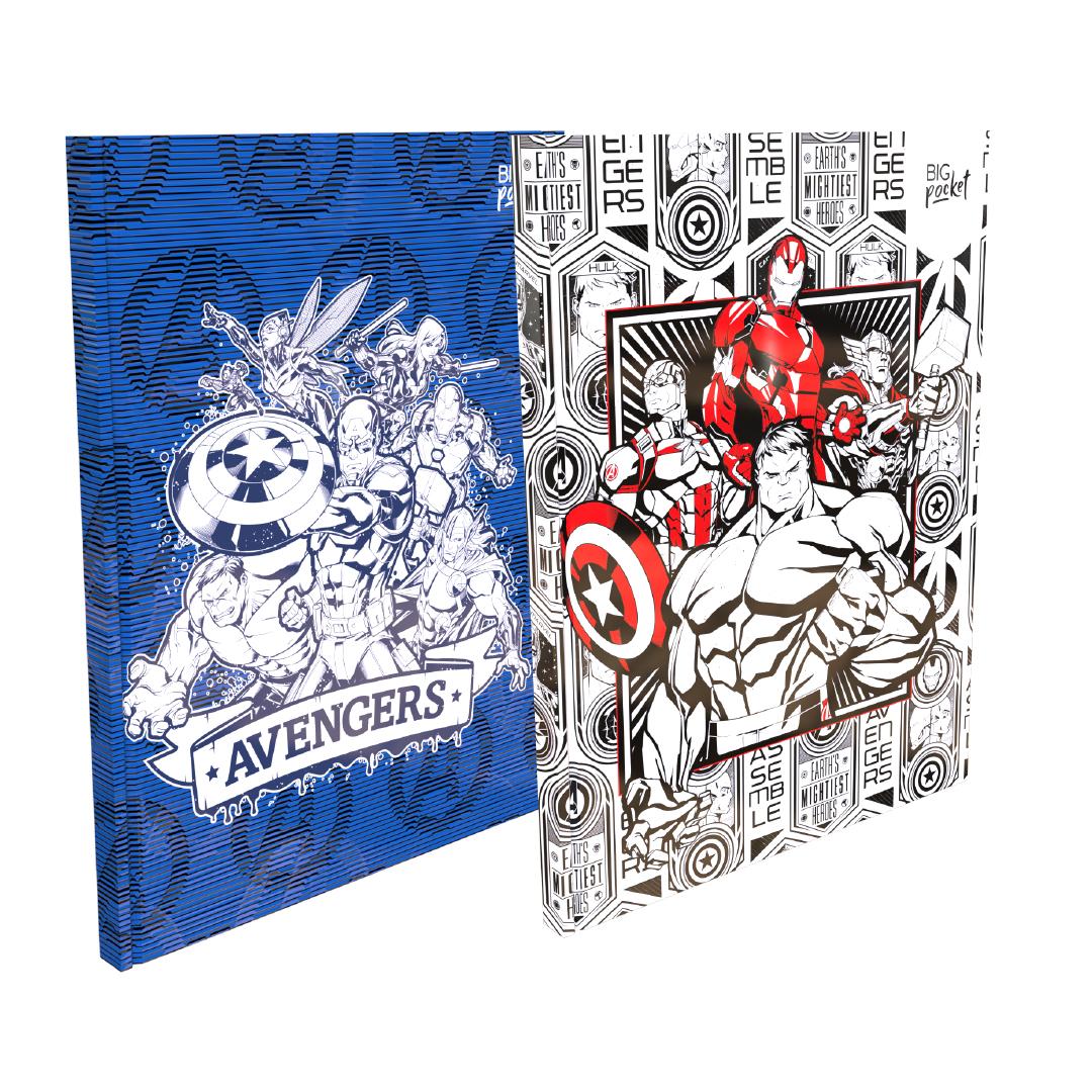 CUADERNO PPR T. DURA X 50 HJS. RAYADO AVENGERS HISTORIETAS