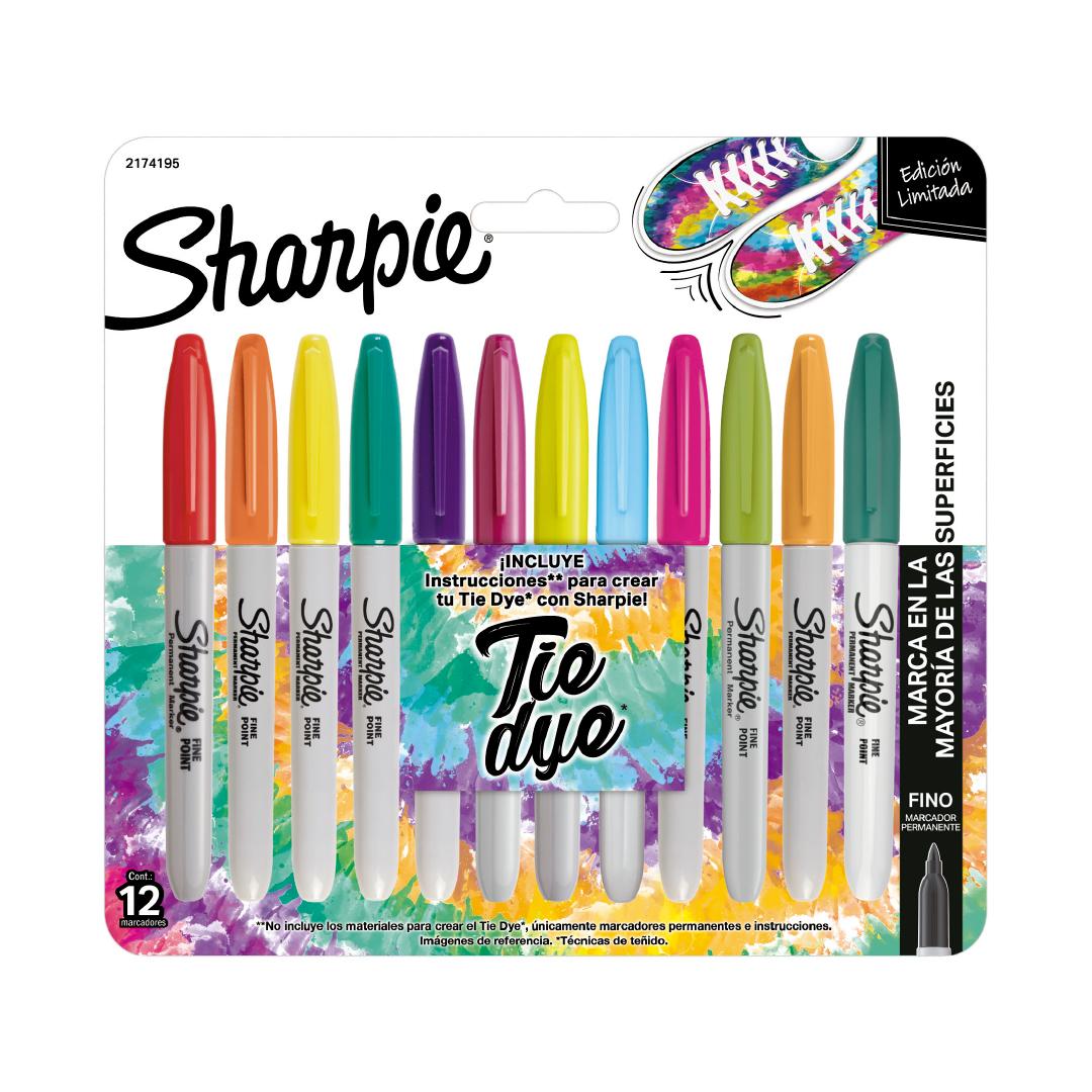 MARCADOR SHARPIE TIE DYE FINOS BLISTER X 12 COLORES (2174195)