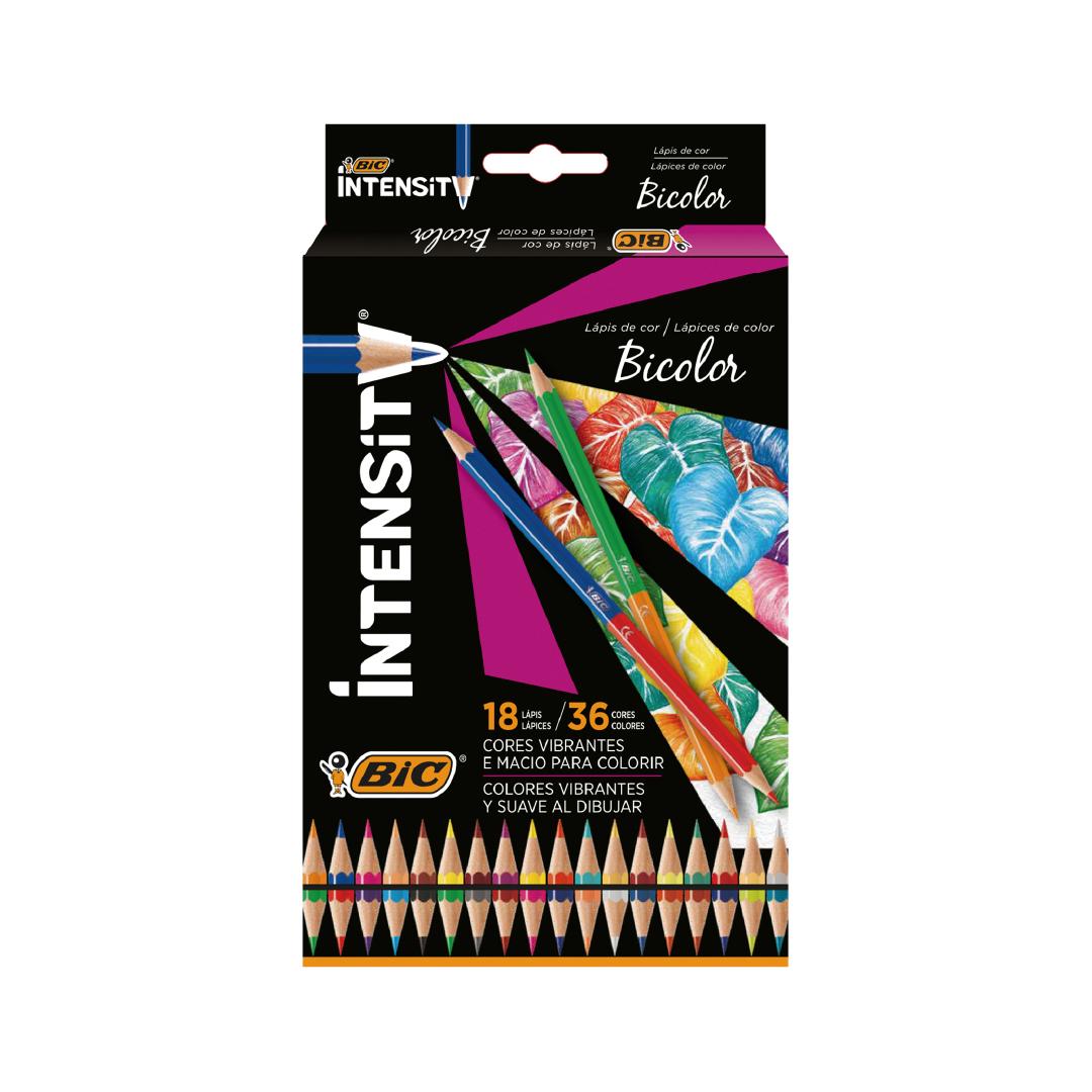 LAPICES DE COLORES BIC INTENSITY X 18 LARGOS BICOLOR (517616)